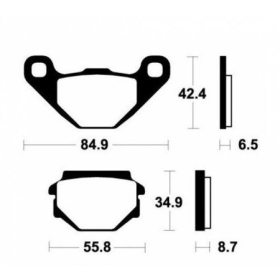 Brembo stabdžių trinkelės Carbon-Ceramic APRILIA