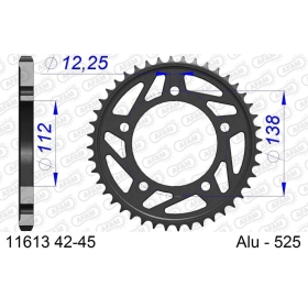 AFAM Aluminium Ultra-Light Rear Sprocket 525 42-47 teeth HONDA CBR / CB / CBF 600-650cc 97-23