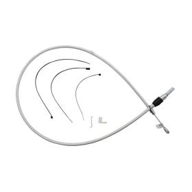 MAGNUM SHIELDING Chrome Quick Connect Upper Clutch Cable Harley Davidson FLDE / FLFB / FLTRK / FXLR / FXST 1750/1977 18-24 122cm