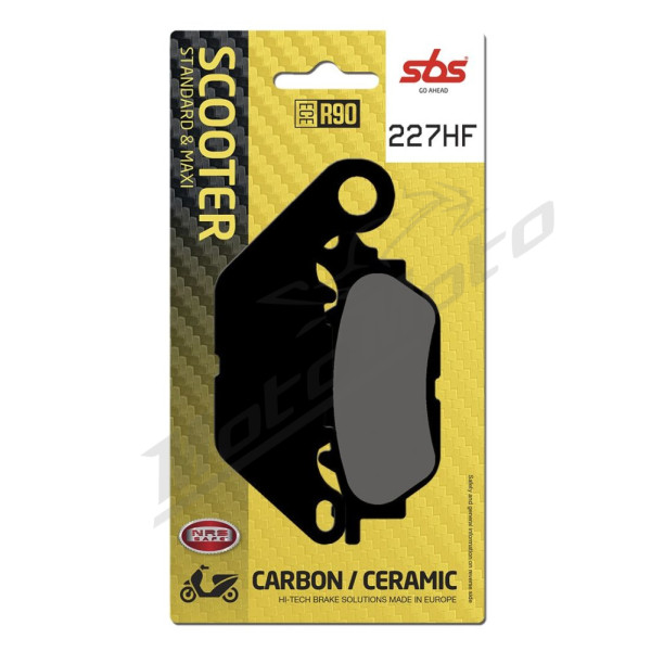 SBS HF Street Ceramic Brake Pads Rear 227HF Yamaha GPD / MW 125-300 15-20 