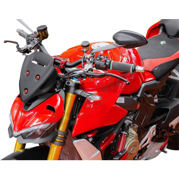 WRS SPORT Priekinis stiklas Matinis Juodas Ducati Streetfighter V4 1100cc 20-24
