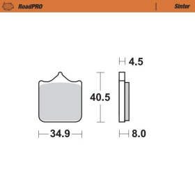 MOTO-MASTER Roadpro Front Brake Pads BMW S 1000 10-20