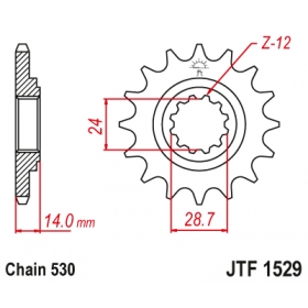 Front sprocket JTF1529