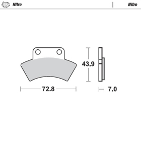 Moto-Master Brakepads Polaris Big Boss / Magnum / Scrambler / Sport / Sportsman / Trail Boss 250-500 91-00