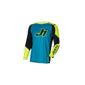 Just1 J-Flex 2.0 Frontier Off Road Shirt For Men Teal Black/Yellow Fluo 