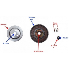 CLUTCH REPAIR KIT FOR MOTORIZED BICYCLE 50cc 2T