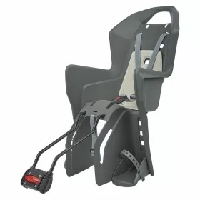 POLISPORT Koolah 29" Rear Child Bike Seat Frame Mounting - Charcoal Gray/Cream