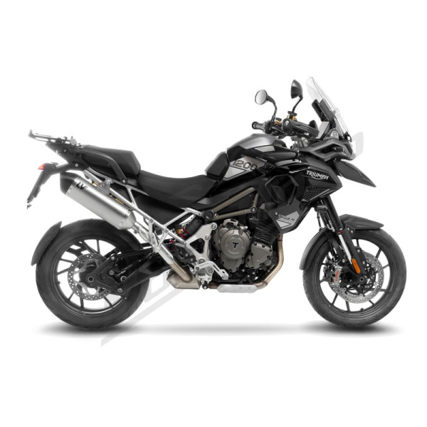 LEOVINCE LV-14 Stainless Steel / Carbon Fiber Slip-On Muffler Triumph Tiger 1200 22-25