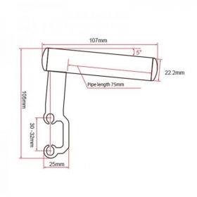 GPS HOLDER (FASTENING ON LEFT MIRROR)