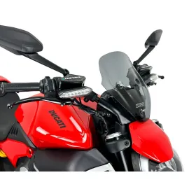 WRS DU030FS SPORT Priekinis stiklas Tamsintas 75% Ducati Diavel V4 1200 ABS 23-25