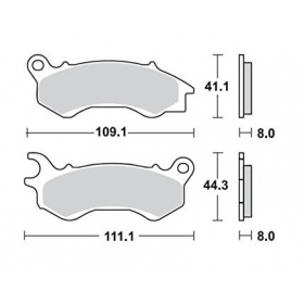 Brake pads POLINI FT3130 / MCB833 ORIGINAL