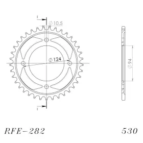 Supersprox / JT Rear sprocket 282.34 34t