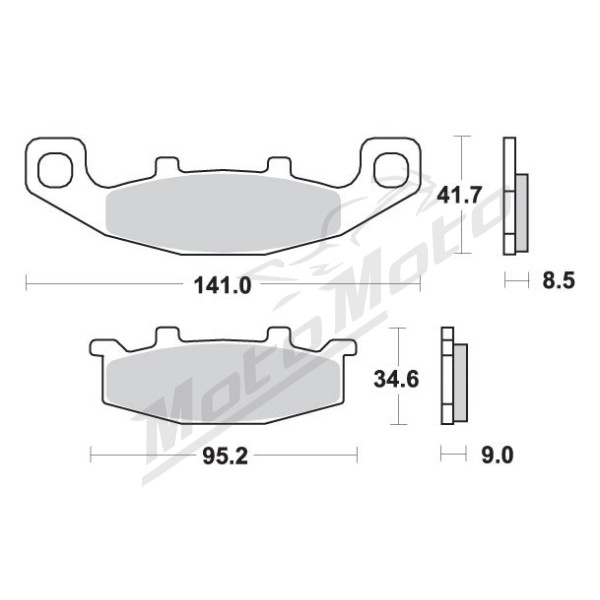 SBS KH129 Brake Pads Hyosung / Kawasaki / Suzuki 125-1100cc 87-07