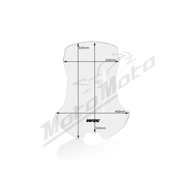 WRS Windscreen for Scooter Clear Honda X-ADV 750D ABS 17-20