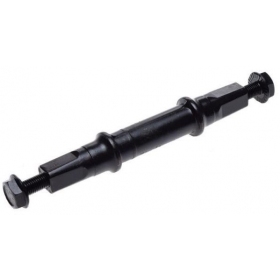 Bicycle rear axle with nuts 119-127,5mm