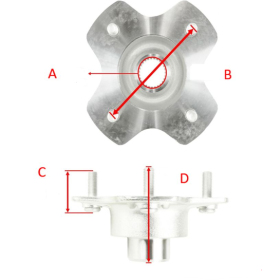BRONCO Drive Hub Rear Left Honda TRX 420-520 14-21