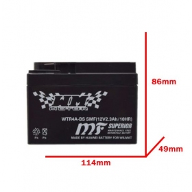 Akumuliatorius WTR4A-BS / YTR4A-BS SMF 12V / 2,3Ah