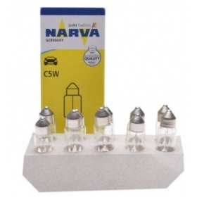 Lemputės NARVA 12V C5W TUBE / 10vnt