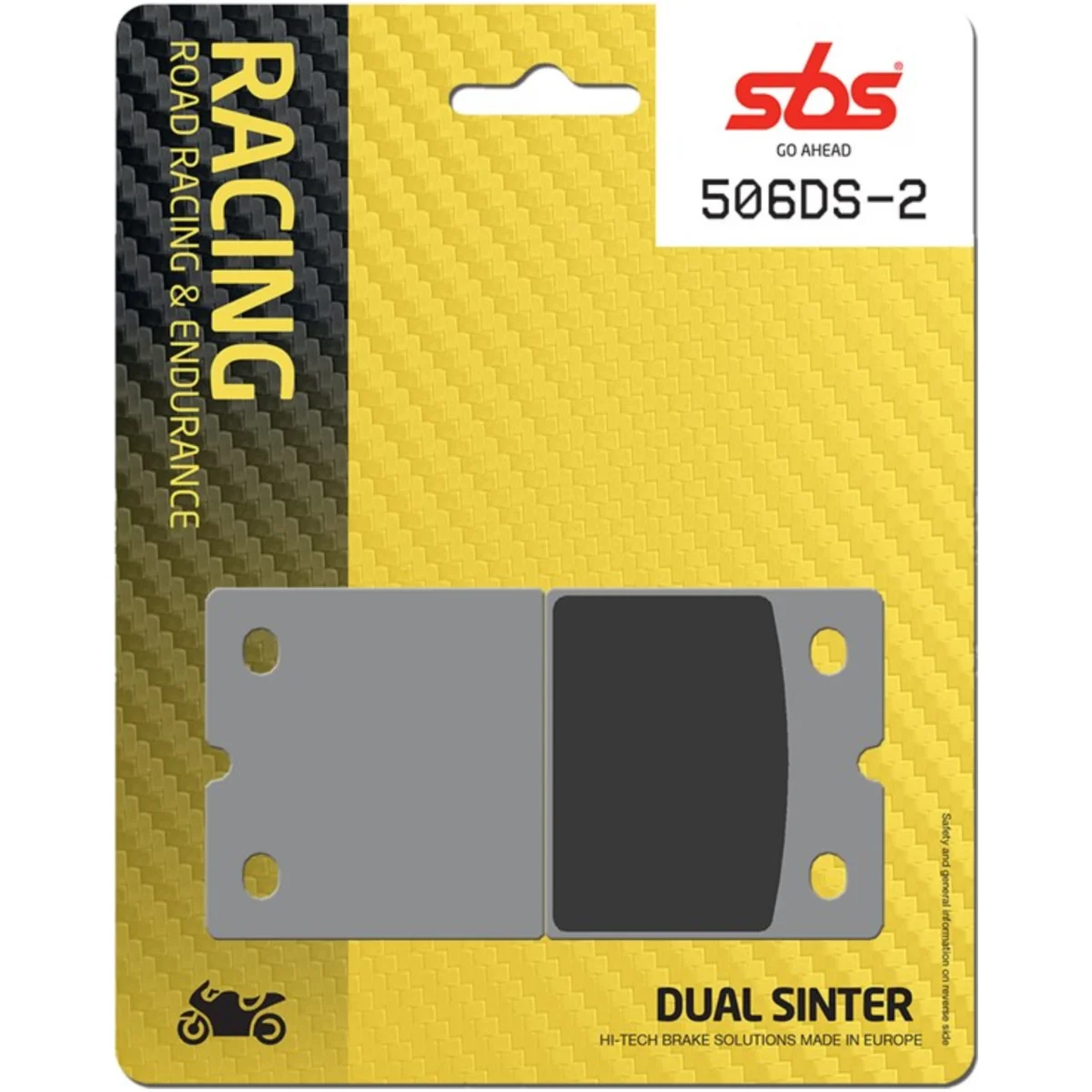 Sbs stabdžių trinkelės 506DS-2 Dual Sinter 2 BMW / DUCATI / MOTO GUZZI