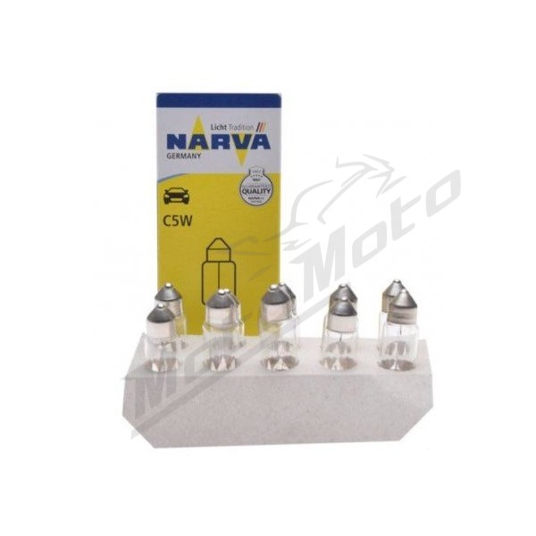 Light bulbs NARVA 12V C5W TUBE / 10pcs - MotoMoto