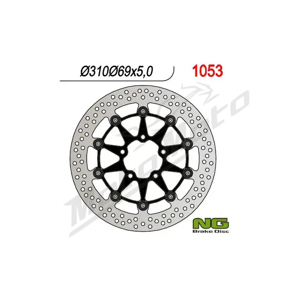 NG BRAKES Front Floating Brake Disc 310mm Kawasaki / Suzuki 650-1000cc 02-11