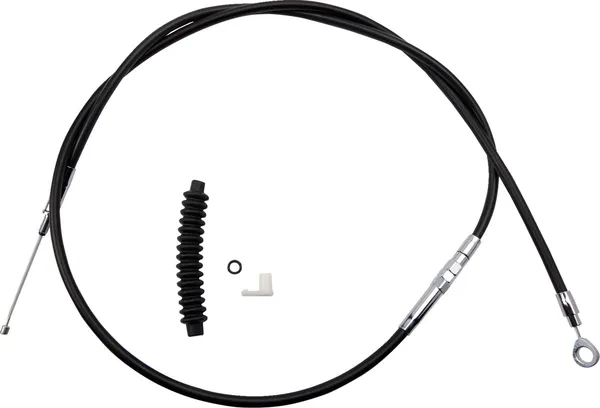 DRAG SPECIALTIES High-Efficiency Black Vinyl Clutch Cable Harley Davidson FLHR / FLHRC / FLHT / FLHTC / FLHTCU 1584-1690cc 08-16