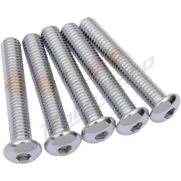 DRAG SPECIALTIES Replacement Button Head Bolts M10 5pcs.