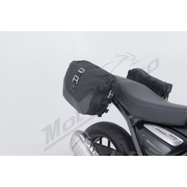 SW-MOTECH Legend Gear LC1 & LC 2 Side Bag System Black Edition Triumph Scrambler / Speed 400 24-25