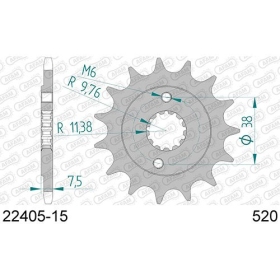 AFAM Steel Standard Front Sprocket 22405 520 13-15 teeth KAWASAKI KFX / SUZUKI LT-Z 400-450cc 03-18