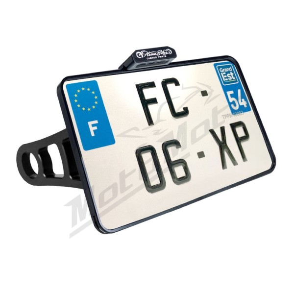 HEINZ BIKES Ø25.4 License Plate Side Mount 130x210mm Harley Davidson FLDE / FLFB / FXBR / FXST / FXFB 1750/1923 18-24