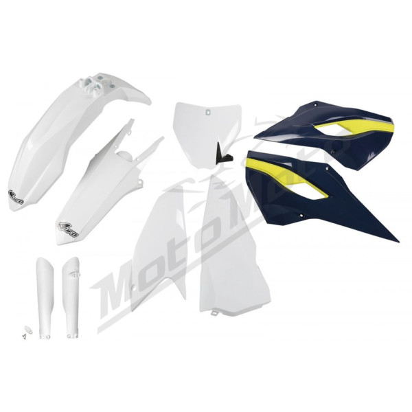 UFO Plastic set with fork guards Husqvarna TC 250 2016