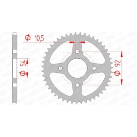 AFAM Steel Standard Rear Sprocket 420 47-60 teeth