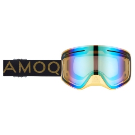 AMOQ Vision Vent+ Magnetic Motocross / Snow Goggles Classy (Gold Mirror)