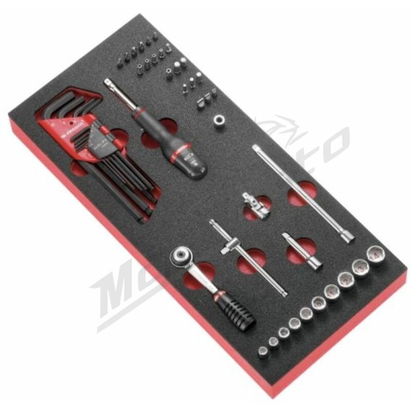 Tools Module FACOM 1/4 Sockets & Ratchet - Foam Tray