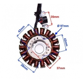 Stator ignition YAMAHA X-MAX/ X-CITY/ MBK SKYCRUISER/ CITYLINER 125cc 4T 06-13 18coils