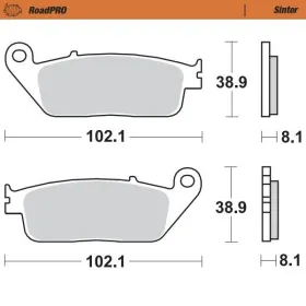 MOTO-MASTER Roadpro Front Brake Pads Buell / Cagiva / Honda / Kawasaki / Suzuki / Triumph / Yamaha 125-1500 88-26
