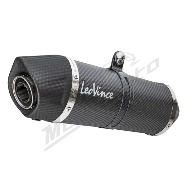 LEOVINCE LV One Evo Carbon Slip-On Muffler KAWASAKI Z 400-500 19-25/EX 400 18-23