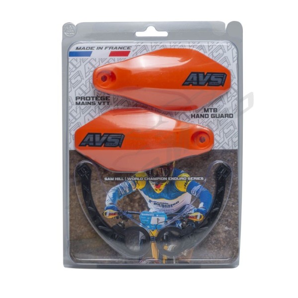 AVS RACING Handguards Kit Plastic Orange