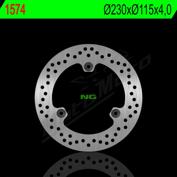 NG BRAKES Front Fixed Brake Disc 230mm Yamaha NMAX 125-155cc 15-24