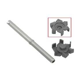 Bronco Waterpump shaft with impeller HONDA SXS / TRX 