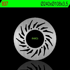 NG BRAKES 837 priekinis fiksuotas stabdžių diskas MBK / RIEJU / TOMOS / YAMAHA 