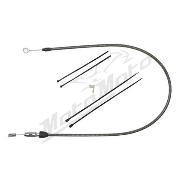 MAGNUM SHIELDING Carbon Fiber Quick Connect Upper Clutch Cable Harley Davidson FLDE / FLTRK / FXLR / FXST / FXBB 1750/1977 18-24 112cm