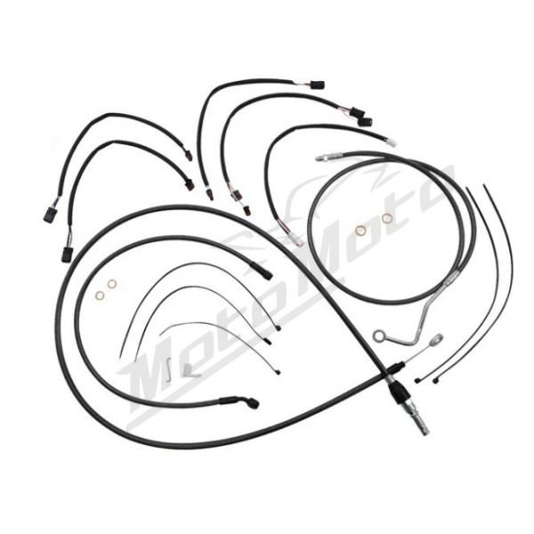 MAGNUM SHIELDING Black Pearl trosų / lynų / elektros laidų prailginimo kompl. 38/43cm Harley Davidson FLHRXS 1868 21-24