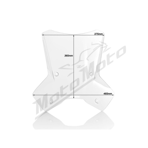 WRS KT001T TOURING Priekinis stiklas Skaidrus KTM Super Adventure 1290 R/S 17-20