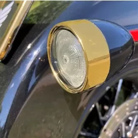 CUSTOM DYNAMICS Bezel/Lenses for ProBEAM® Bullet Turn Signals Harley Davidson FLD / FLFB 1450-1977cc 02-24