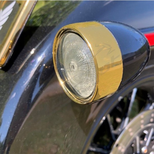 CUSTOM DYNAMICS Bezel/Lenses for ProBEAM® Bullet Turn Signals Harley Davidson FLD / FLFB 1450-1977cc 02-24
