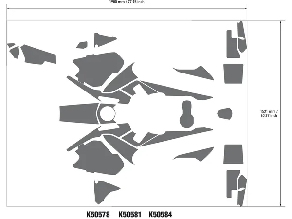 UNIRACING Stickers kit BMW R GS 1250cc 19-23