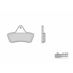BREMBO Off-Road Sintered Metal Brake pads rear ​​​​​​​ARCTIC CAT 375-500cc 1997-2004