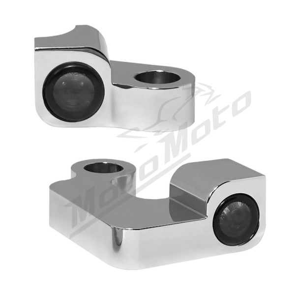 HEINZ BIKES Nano posūkiai ant vairo chromuoti Harley Davidson XL / XR 883/1200 04-13