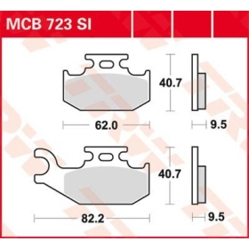 TRW SI Series Sindered Off-Road Brake Pads Can Am / John Deere / Suzuki / Yamaha 330-1000cc 01-25